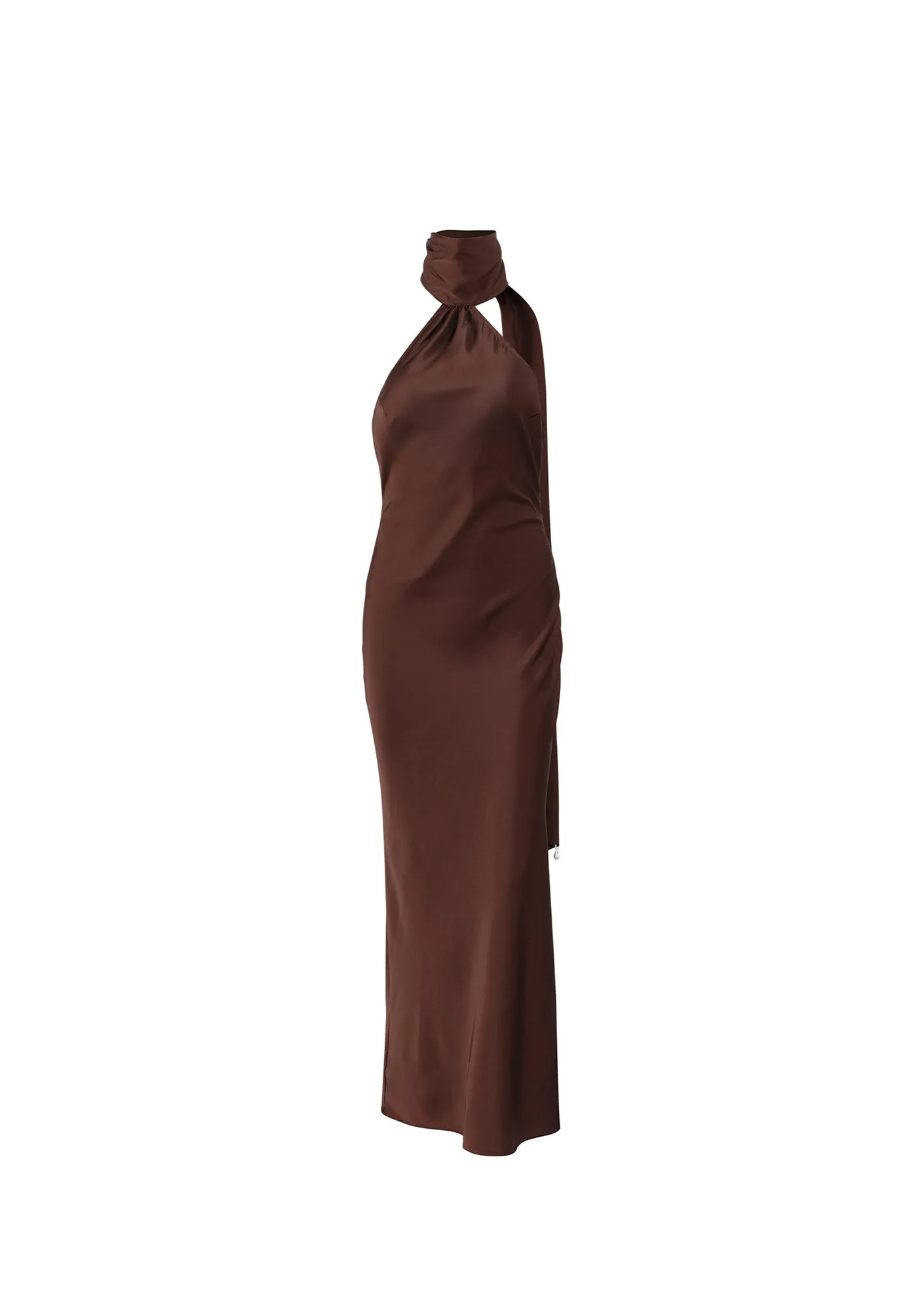 No.7: The Chocolate Satin Maxi Dress