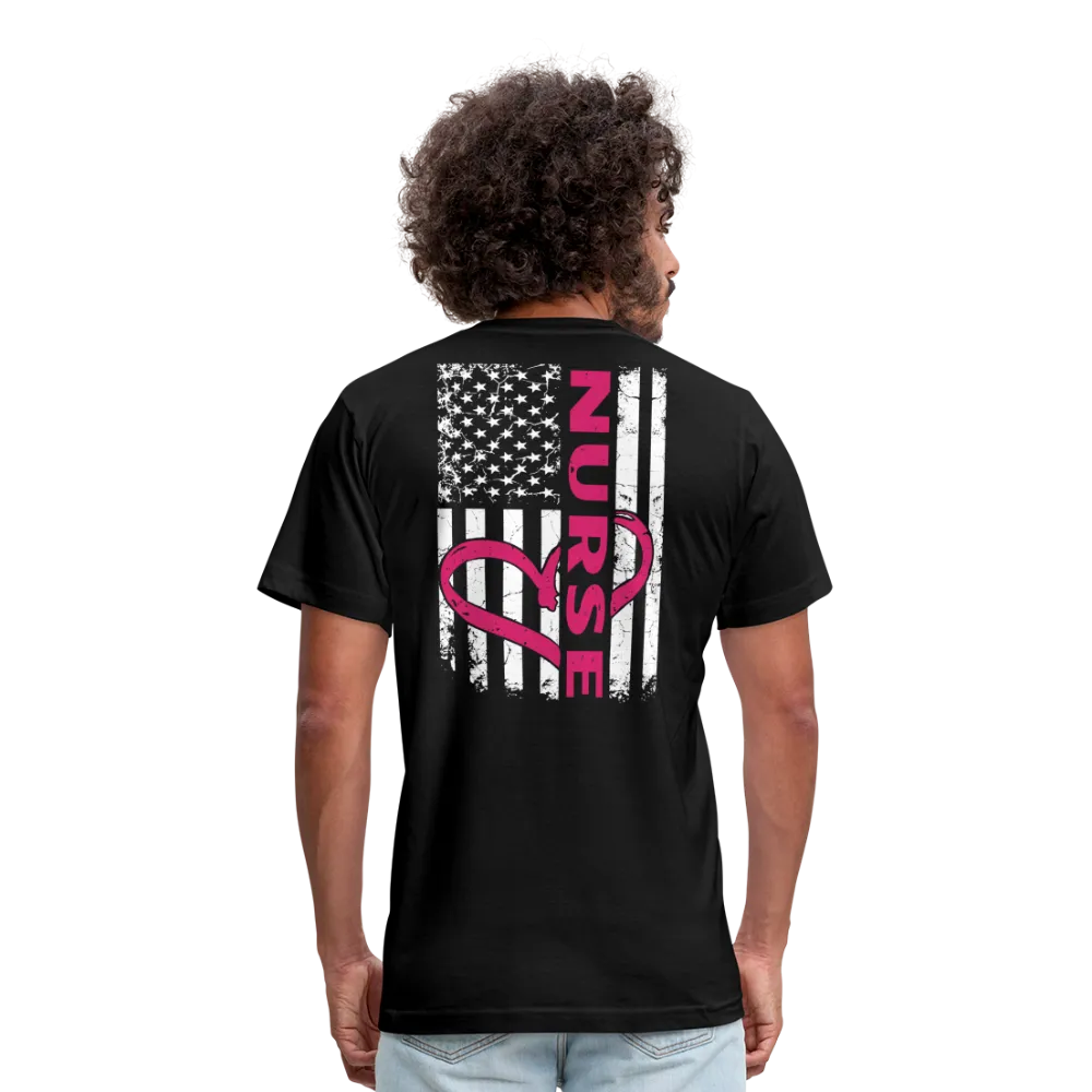 Nurse Flag Unisex Jersey T-Shirt by Bella   Canvas