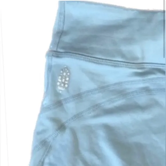 NWOT Free People Biker Baby Blue High-Rise Biker Short Outside Logo Size Medium