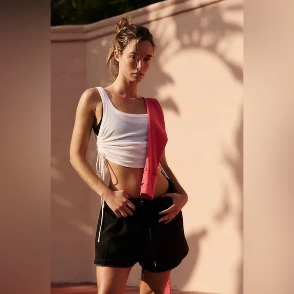 NWT Free People movement Sprint to the Finish sweatshorts in black