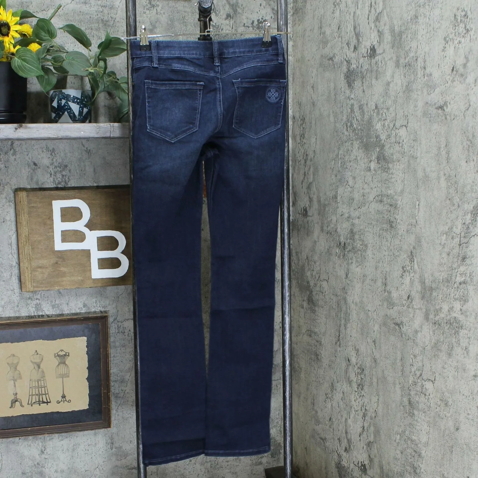 NWT Laurie Felt Silky Denim Pull-On Baby Bell Jeans. A355004 X-Small