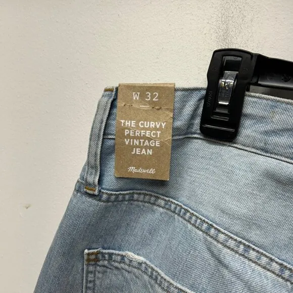 NWT Madewell The Curvy Perfect Vintage Jean Chesthunt Wash 32