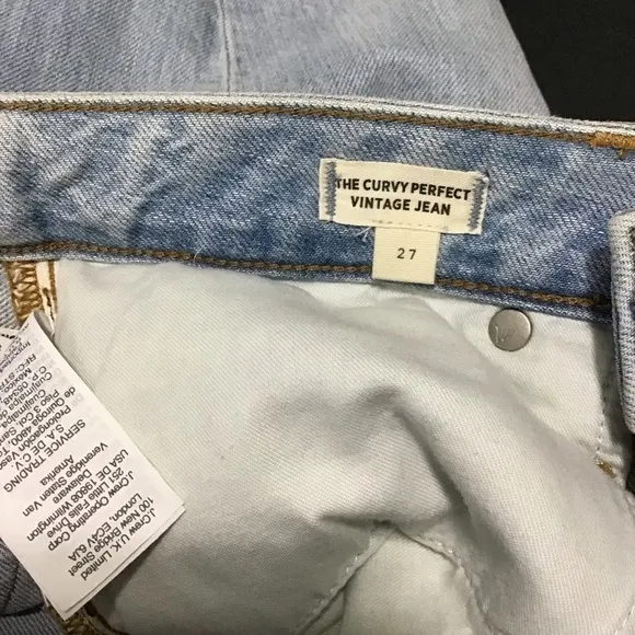 NWT Madewell The Curvy Perfect Vintage Jean Size 27.