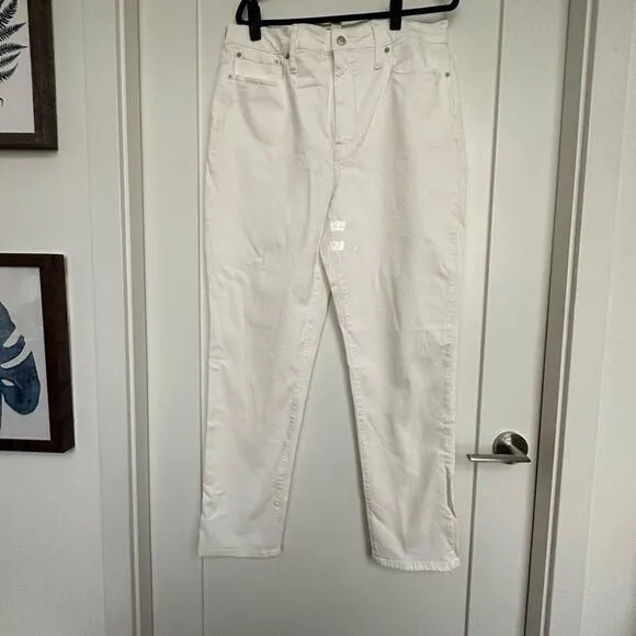 NWT Madewell The Tall Perfect Vintage Jean in Tile White, Size 32 Tall