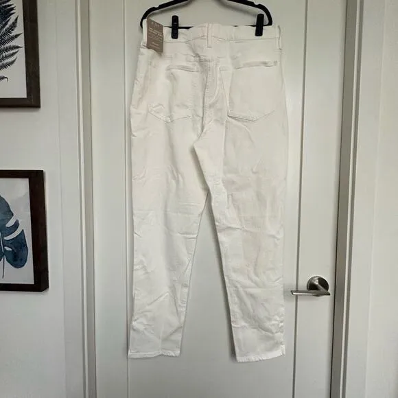 NWT Madewell The Tall Perfect Vintage Jean in Tile White, Size 32 Tall