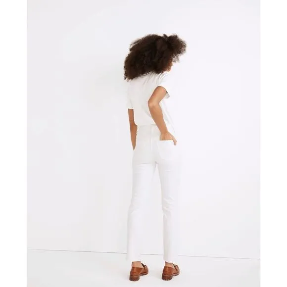NWT Madewell The Tall Perfect Vintage Jean in Tile White, Size 32 Tall
