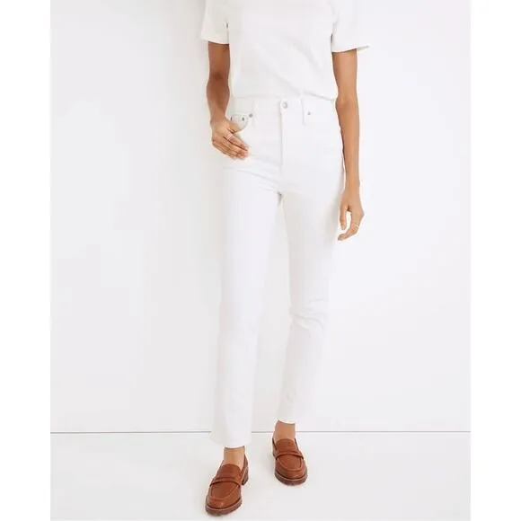 NWT Madewell The Tall Perfect Vintage Jean in Tile White, Size 32 Tall