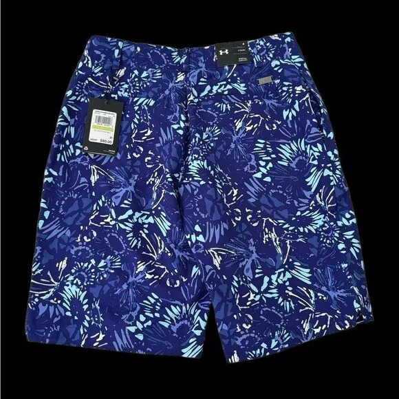 NWT Under Armour Women's 9” Links Printed Golf Shorts (6)