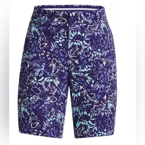 NWT Under Armour Women's 9” Links Printed Golf Shorts (6)