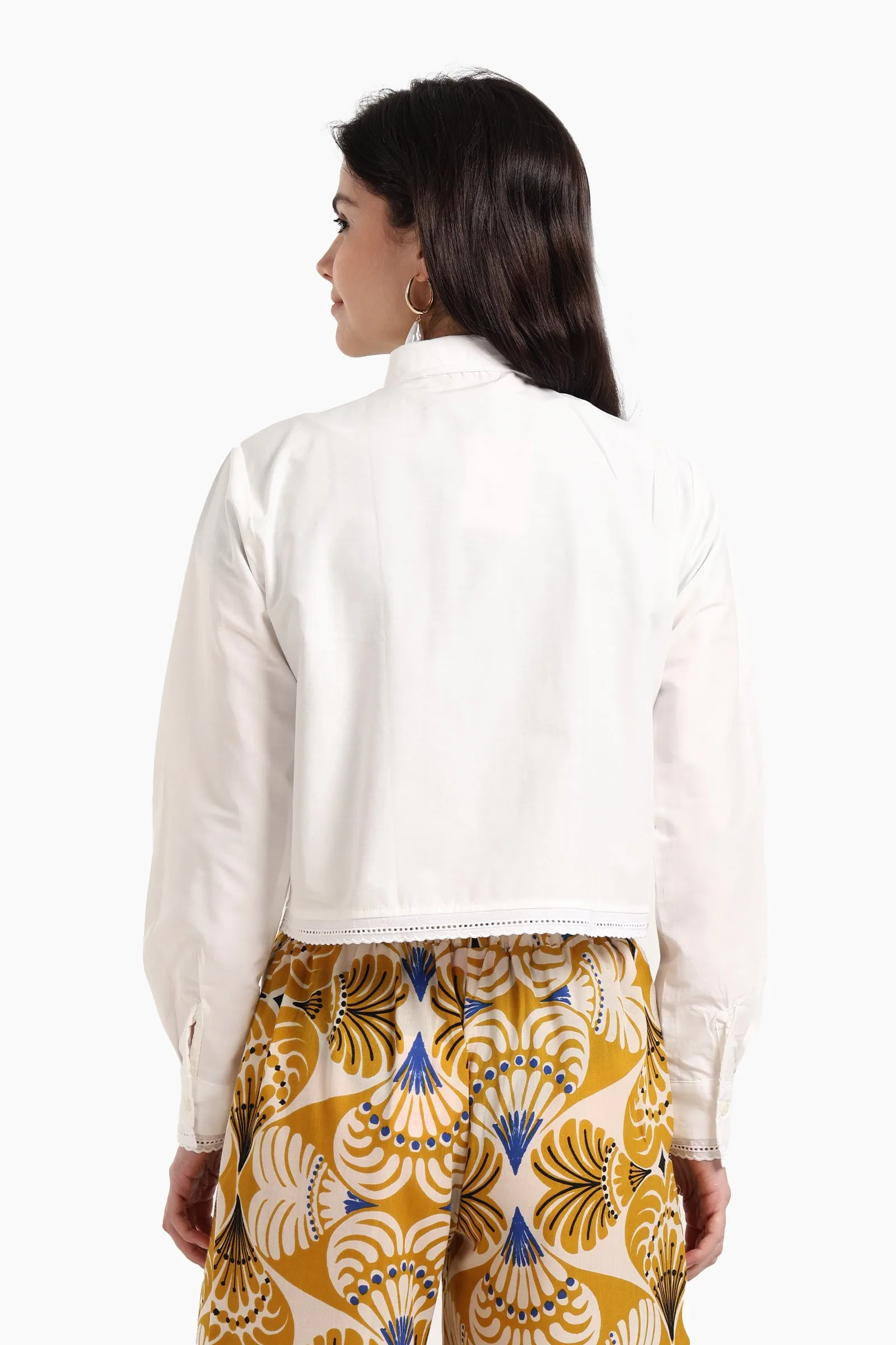 Off White Poplin Shirt
