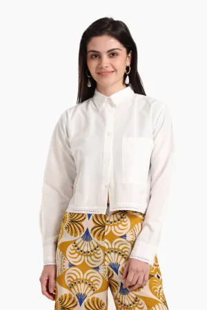 Off White Poplin Shirt