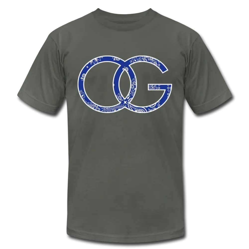 OG Crip Blue Bandana Premium Adult T-shirt