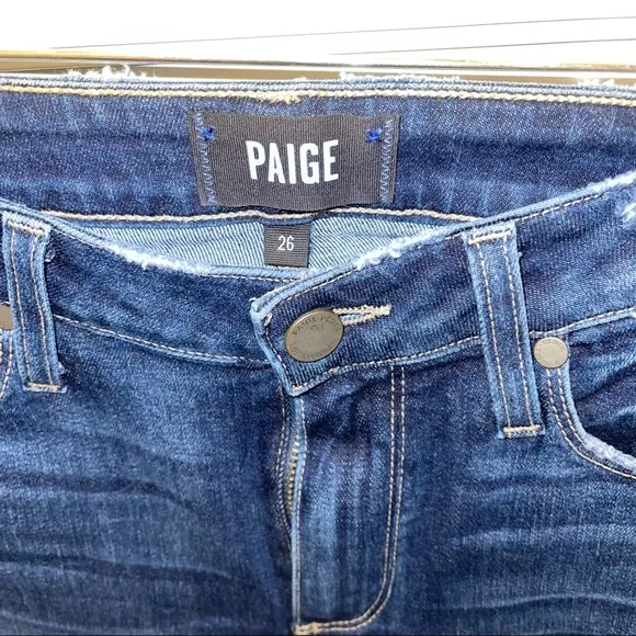 Paige Denim Colette Crop Flare - Palma Heavy Fray Hem