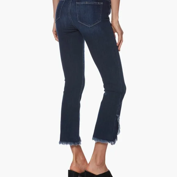 Paige Denim Colette Crop Flare - Palma Heavy Fray Hem