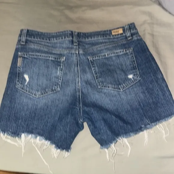 Paige size 29 destroyed denim shorts
