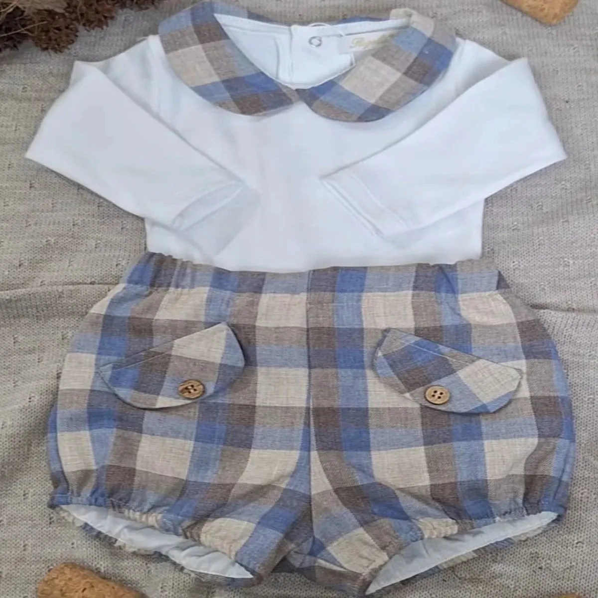 Pastel Chess Bodysuit and Shorts