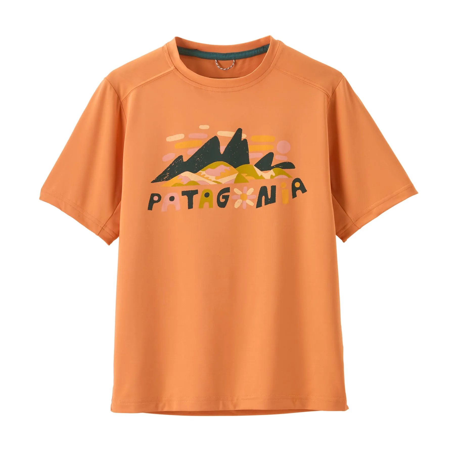 Patagonia ' Capilene® Silkweight T-Shirt Fitz Roy Superbloom: Heirloom Peach