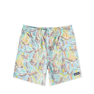 Patagonia Funhoggers Shorts Thriving Planet Lago Blue Sale