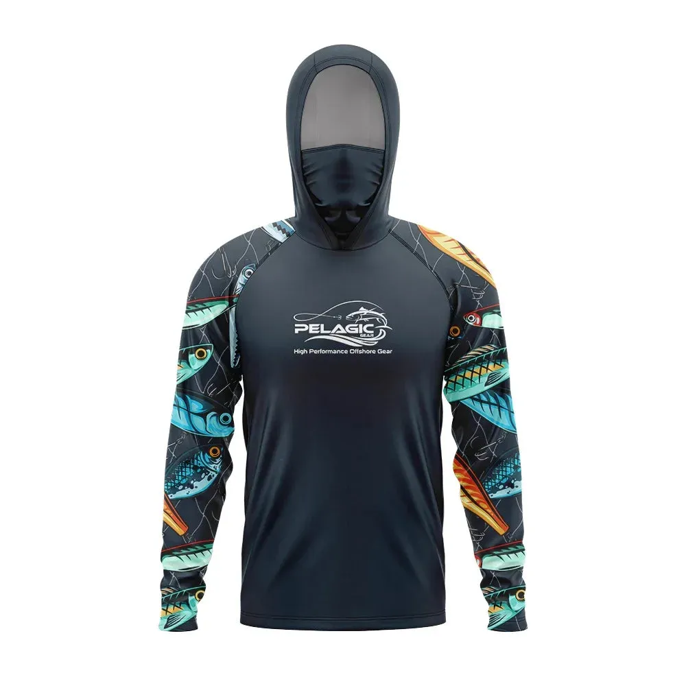 Pelagic Gear UPF 50  Long Sleeve Hooded Fishing Shirt: Ultimate Sun Protection and Comfort
