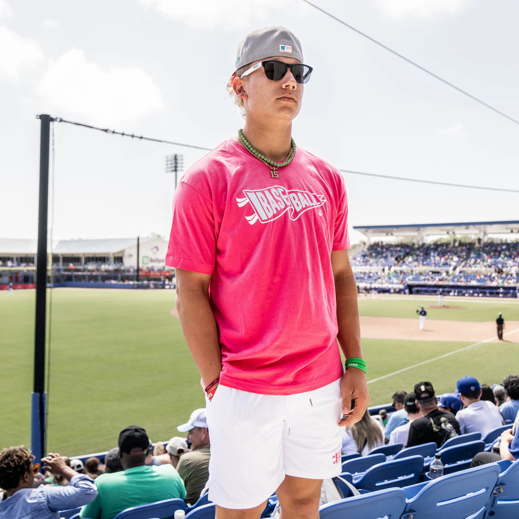 Pennant Tee - Cotton Candy Pink