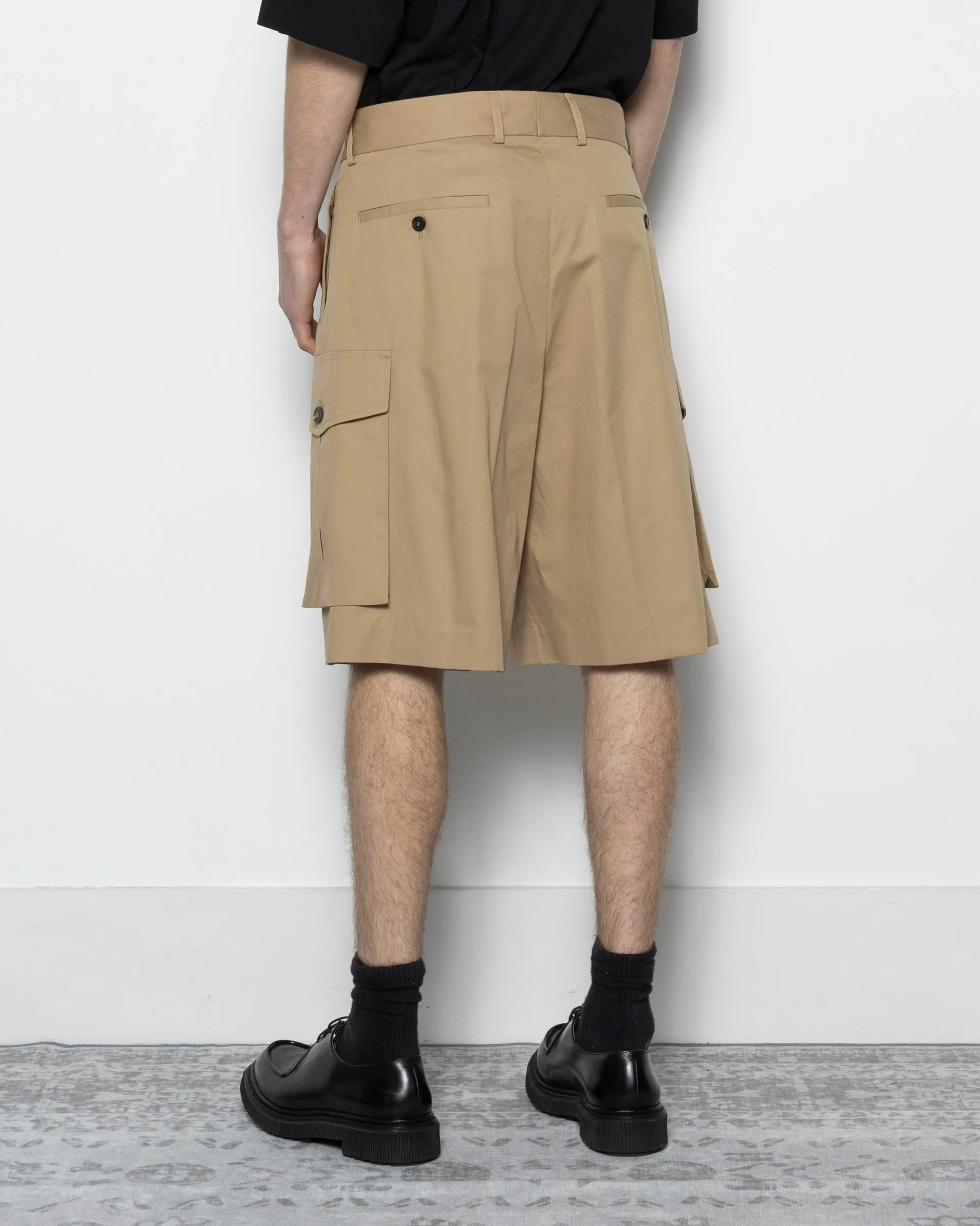 Piers Tris Shorts in Beige