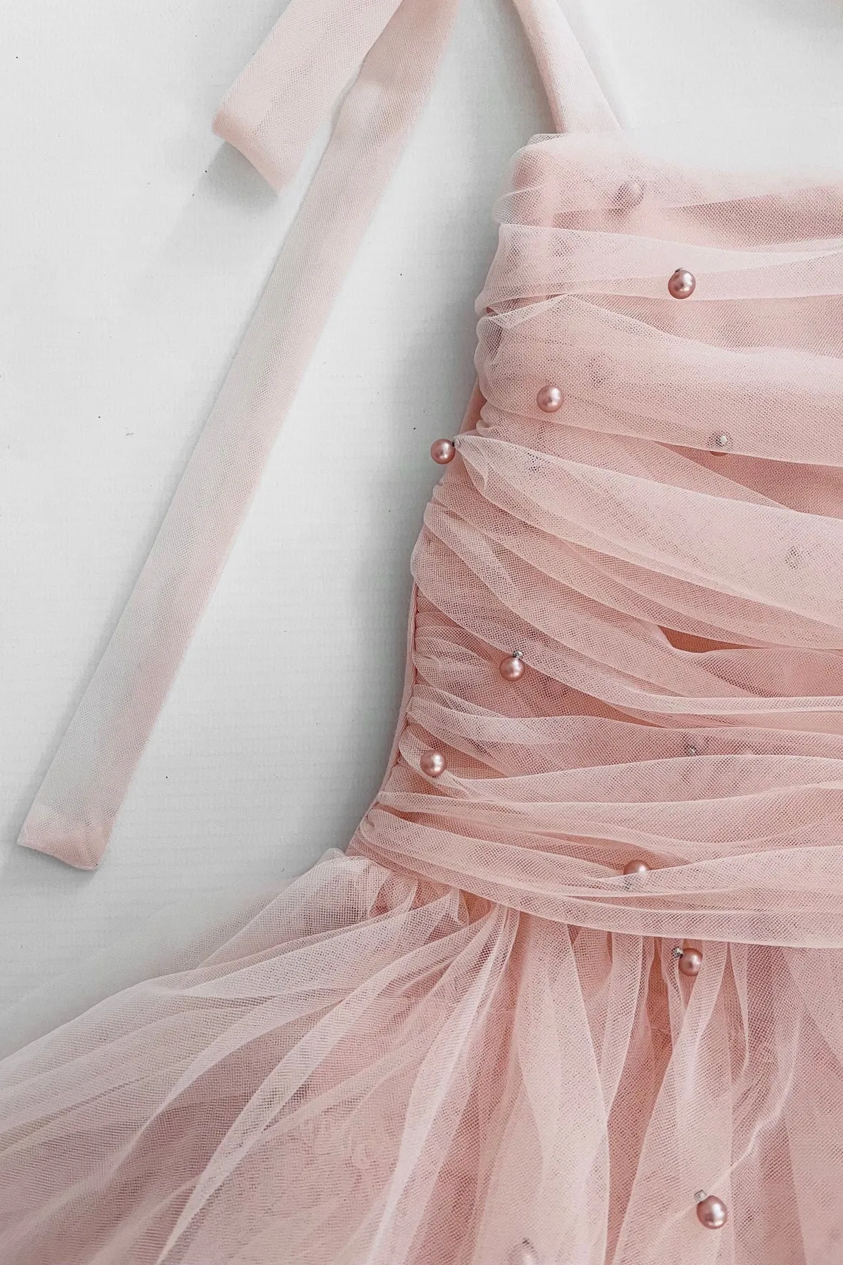 Pink Pearl Tulle Ballerina Dress