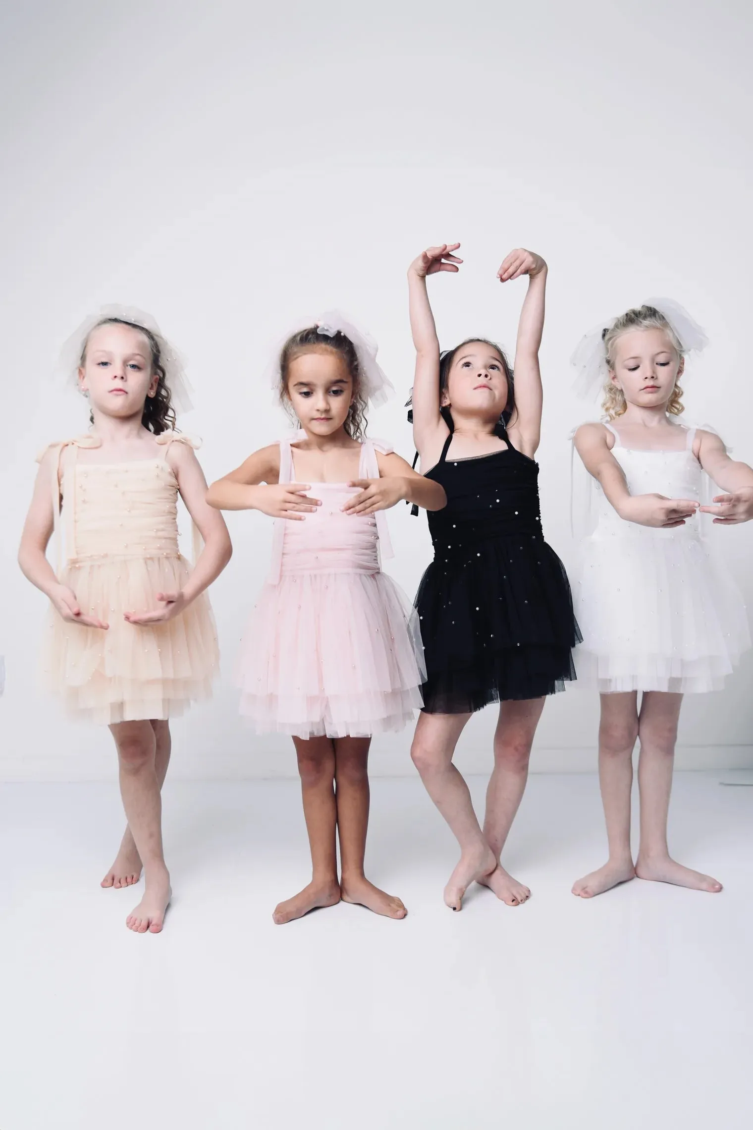 Pink Pearl Tulle Ballerina Dress