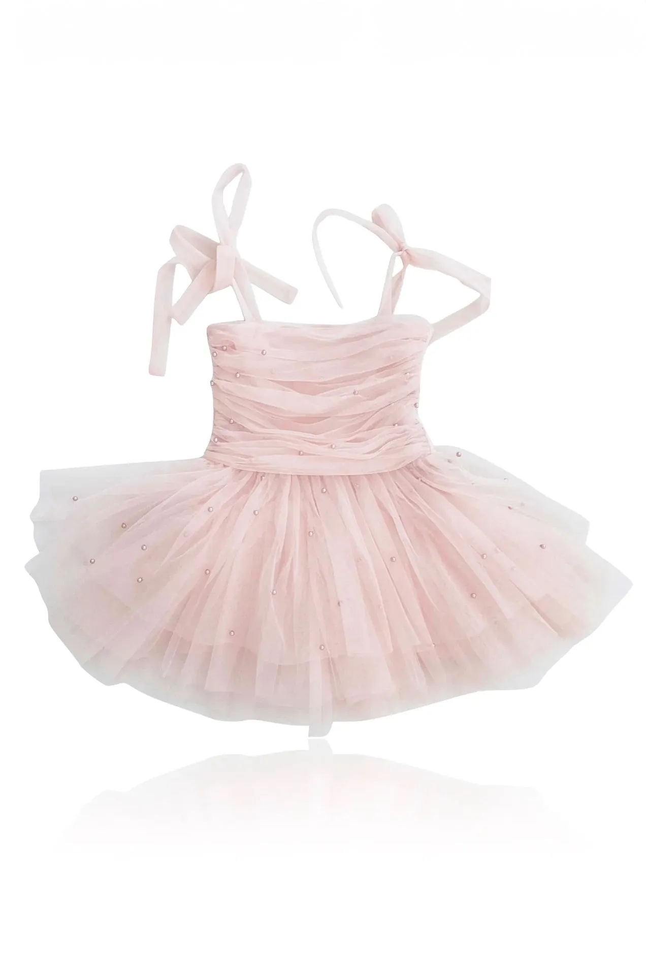 Pink Pearl Tulle Ballerina Dress