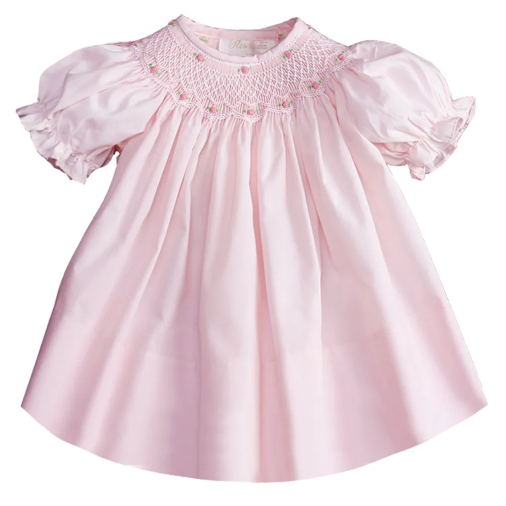 Pink Roselle Smocked Bishop
