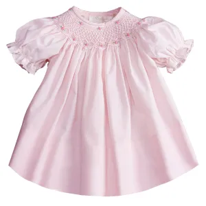 Pink Roselle Smocked Bishop