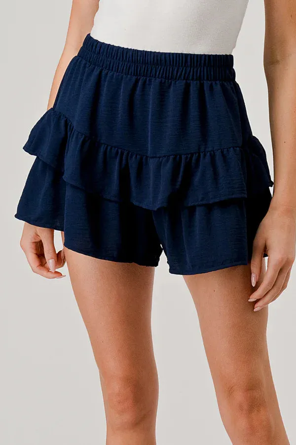 PIXIE & IVY Gameday Navy Shorts