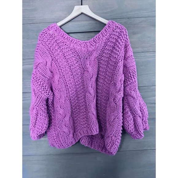 POL Slouchy Cableknit Sweater Oversized‎ Size Small