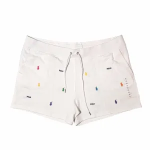 Polo Ralph Lauren Allover Embroidered Pony Shorts Womens XL