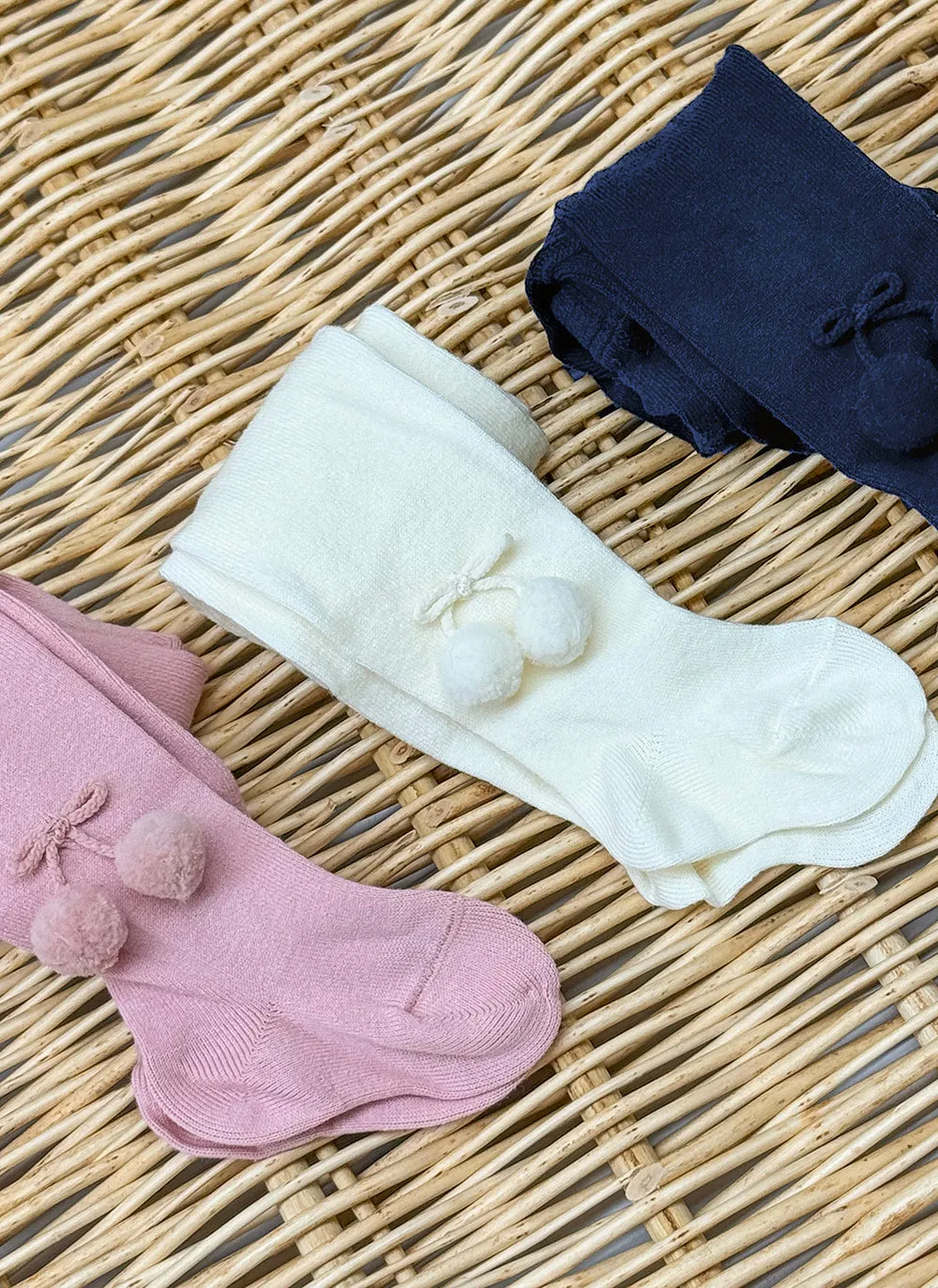 Pom-Pons Warm Cotton Tights