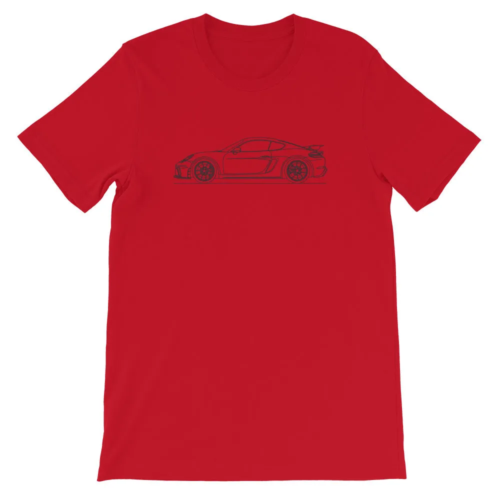 Porsche 718 GT4 silhouette T-shirt