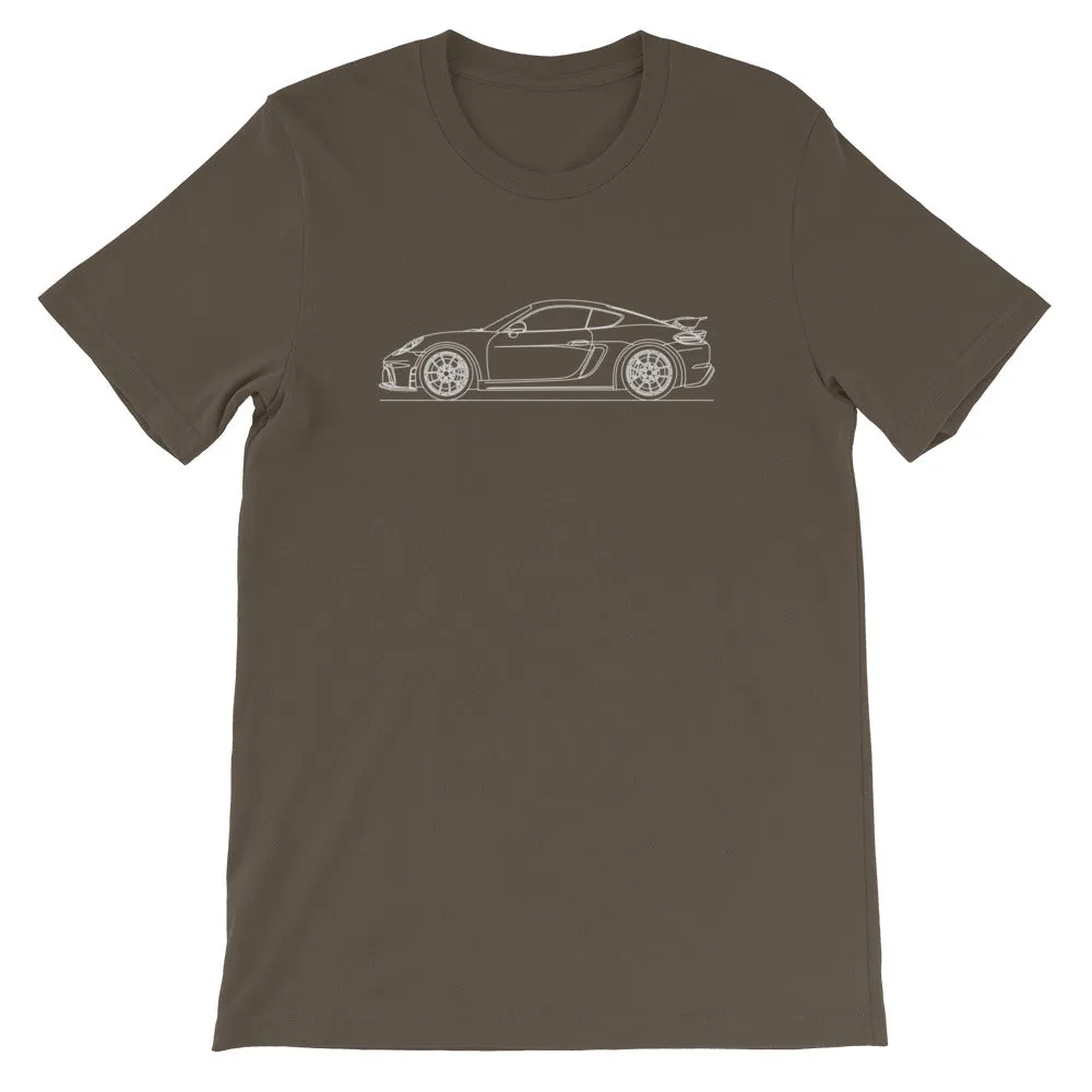 Porsche 718 GT4 silhouette T-shirt
