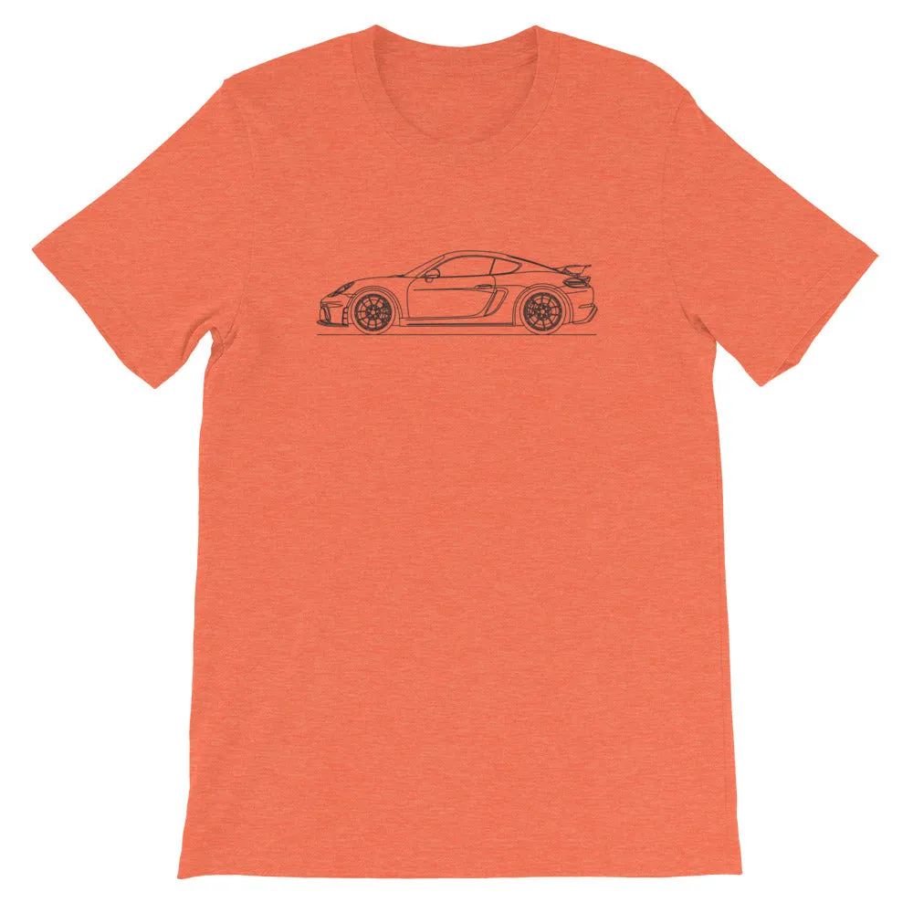 Porsche 718 GT4 silhouette T-shirt