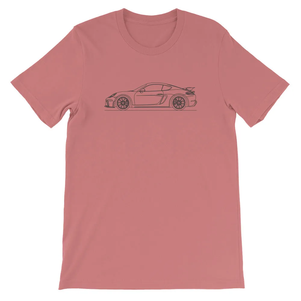 Porsche 718 GT4 silhouette T-shirt