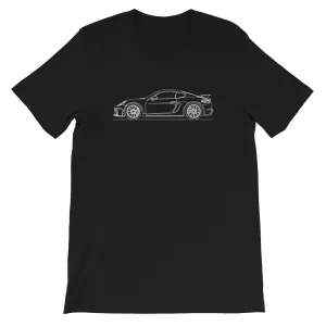 Porsche 718 GT4 silhouette T-shirt