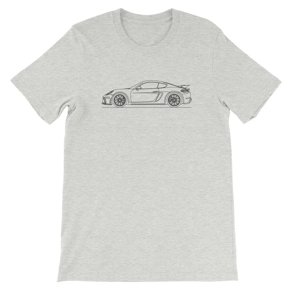Porsche 718 GT4 silhouette T-shirt