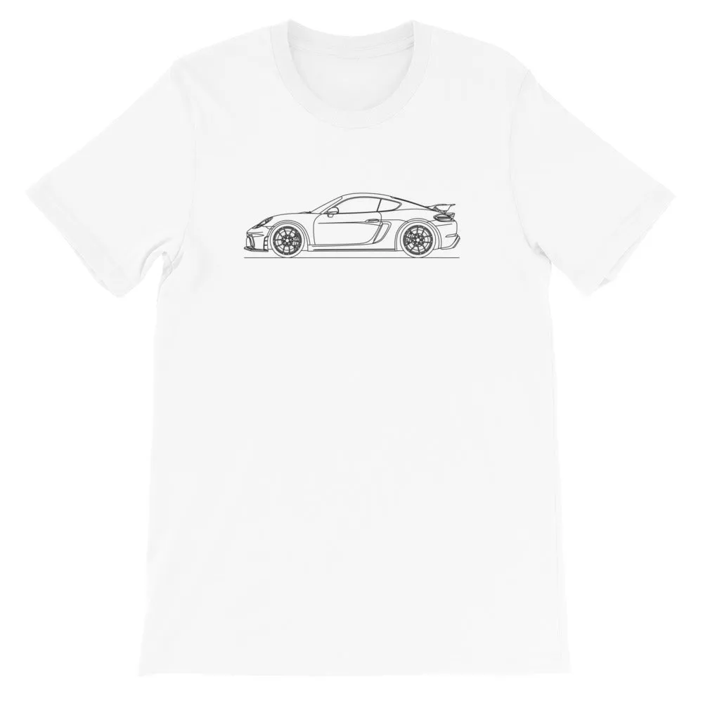 Porsche 718 GT4 silhouette T-shirt