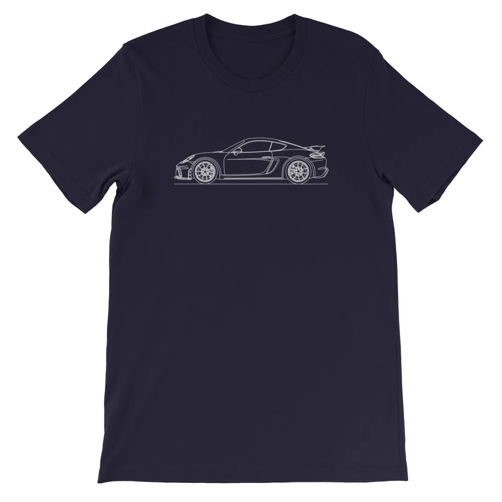 Porsche 718 GT4 silhouette T-shirt