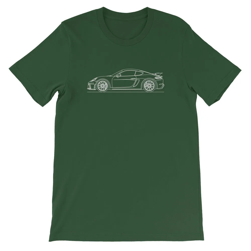 Porsche 718 GT4 silhouette T-shirt