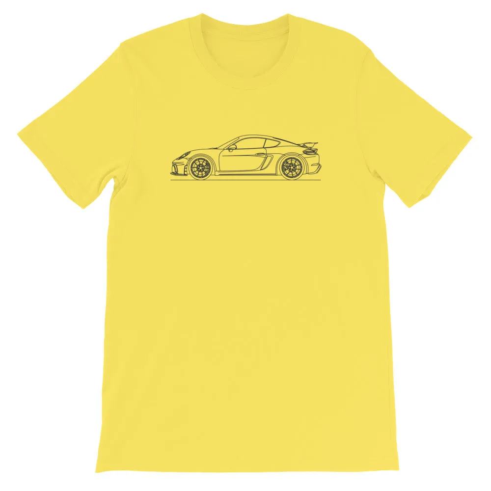 Porsche 718 GT4 silhouette T-shirt