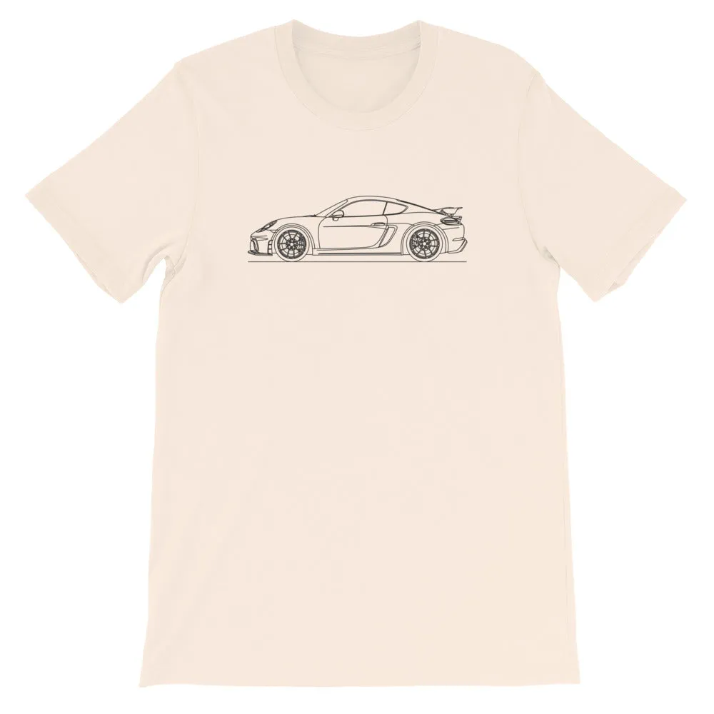 Porsche 718 GT4 silhouette T-shirt