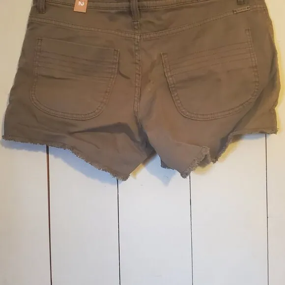 Prana green organic cotton shorts 2 nwt