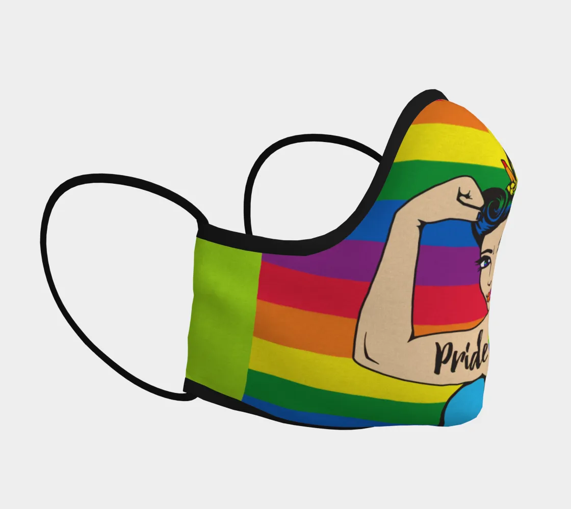 Prideful Rose Rainbow Face Mask