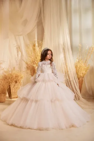 Princess Ball Gown Flower Girl Dress for Wedding