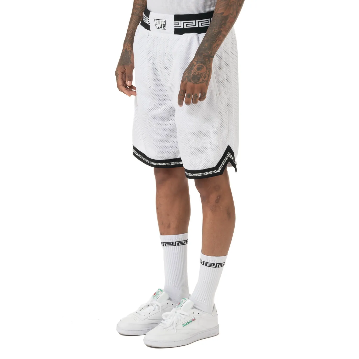 Pro Club Link Basketball Shorts - White