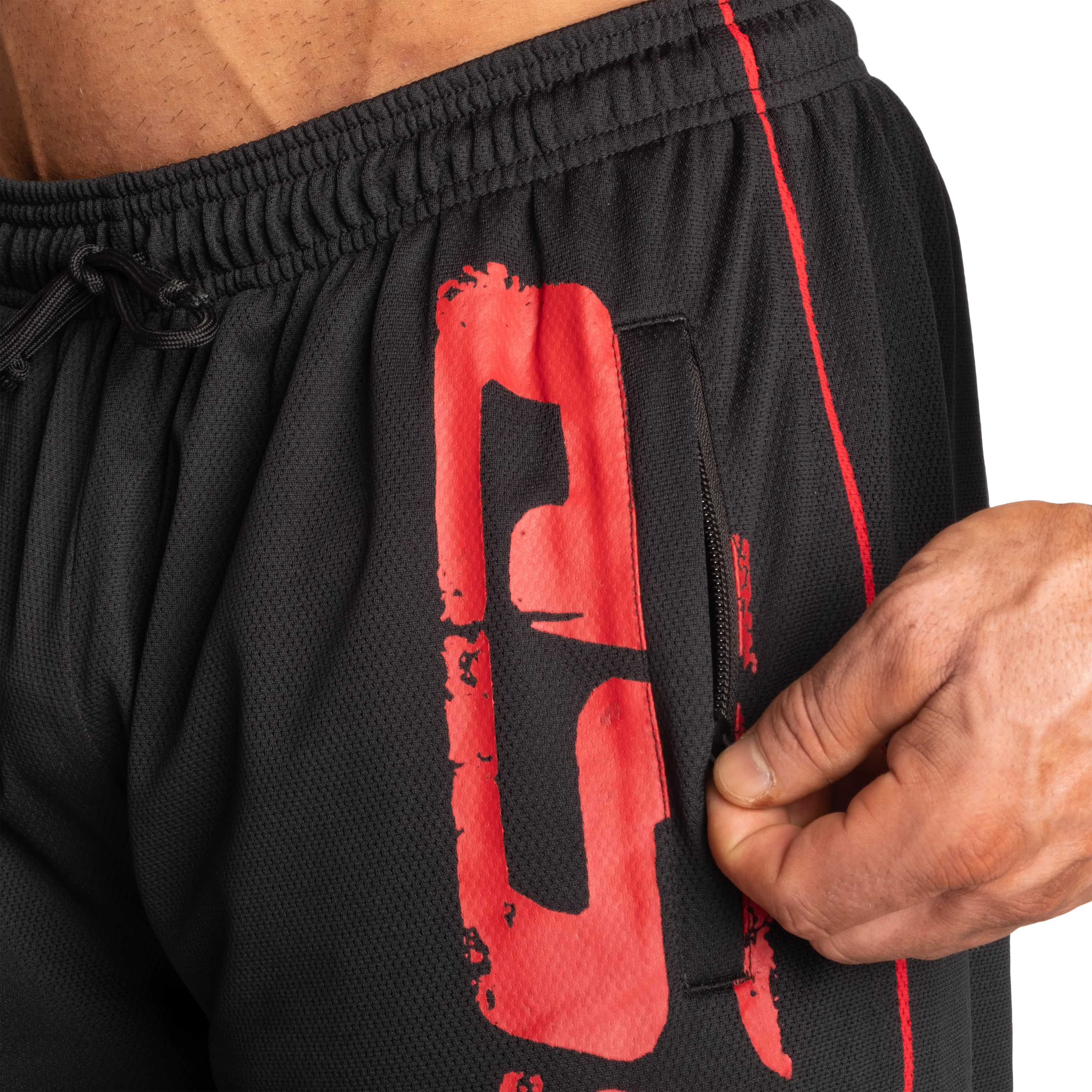 Pro mesh shorts, Black/Red